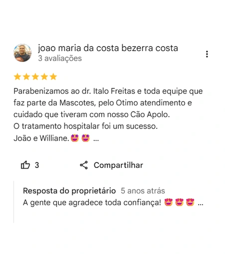Avaliação 5 estrelas